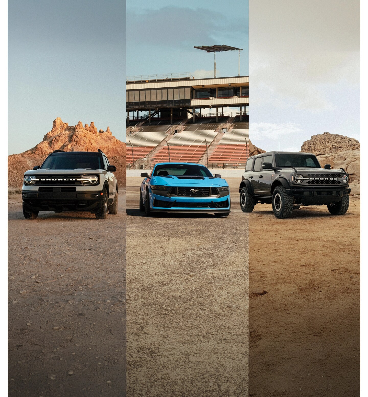 Un Ford Bronco®, Mustang® et Bronco® Sport