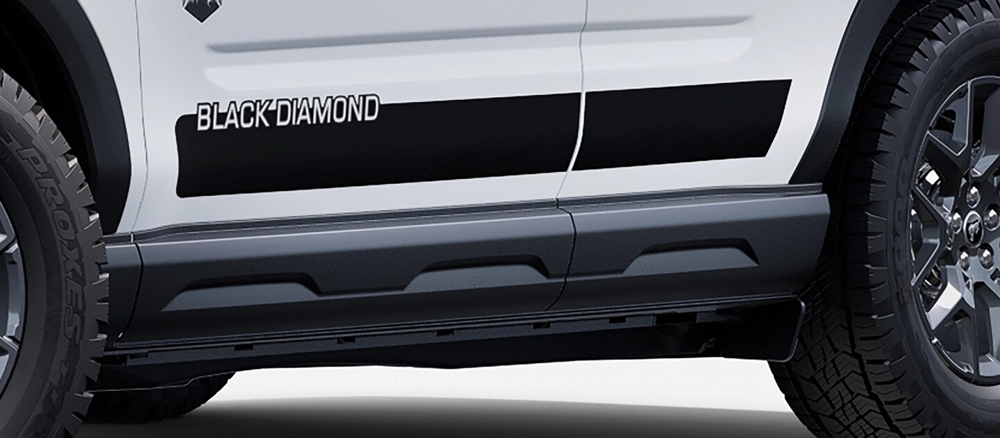 Ford Bronco Sport® 2025 illustrant des graphiques au bas du véhicule