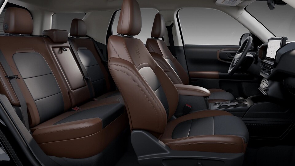 Intérieur du Ford Bronco Sport® 2025 illustrant les sièges intérieurs haut de gamme