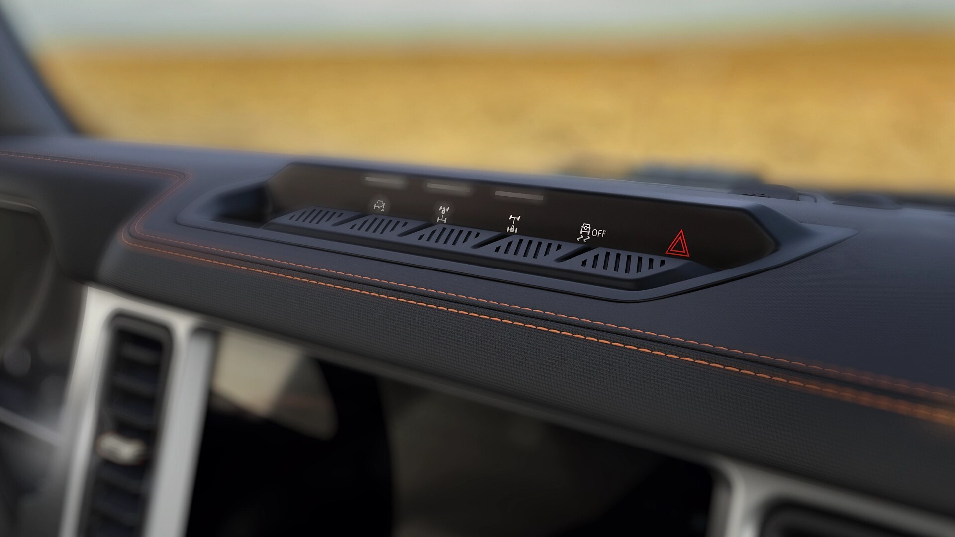 Gros plan des « commutateurs Hero » scellés sur un VUS Ford Bronco® 2025