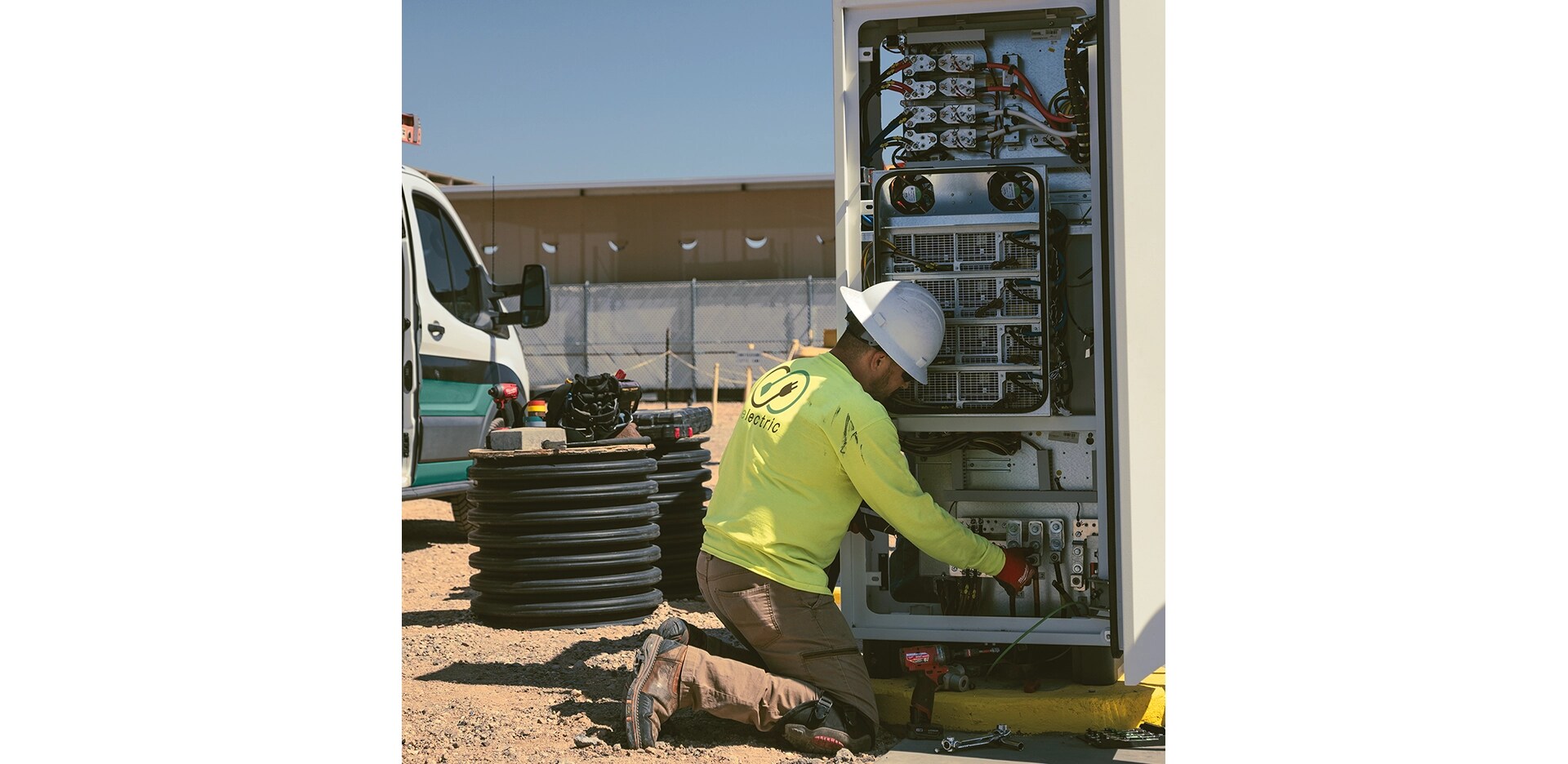 Person working on a construction site