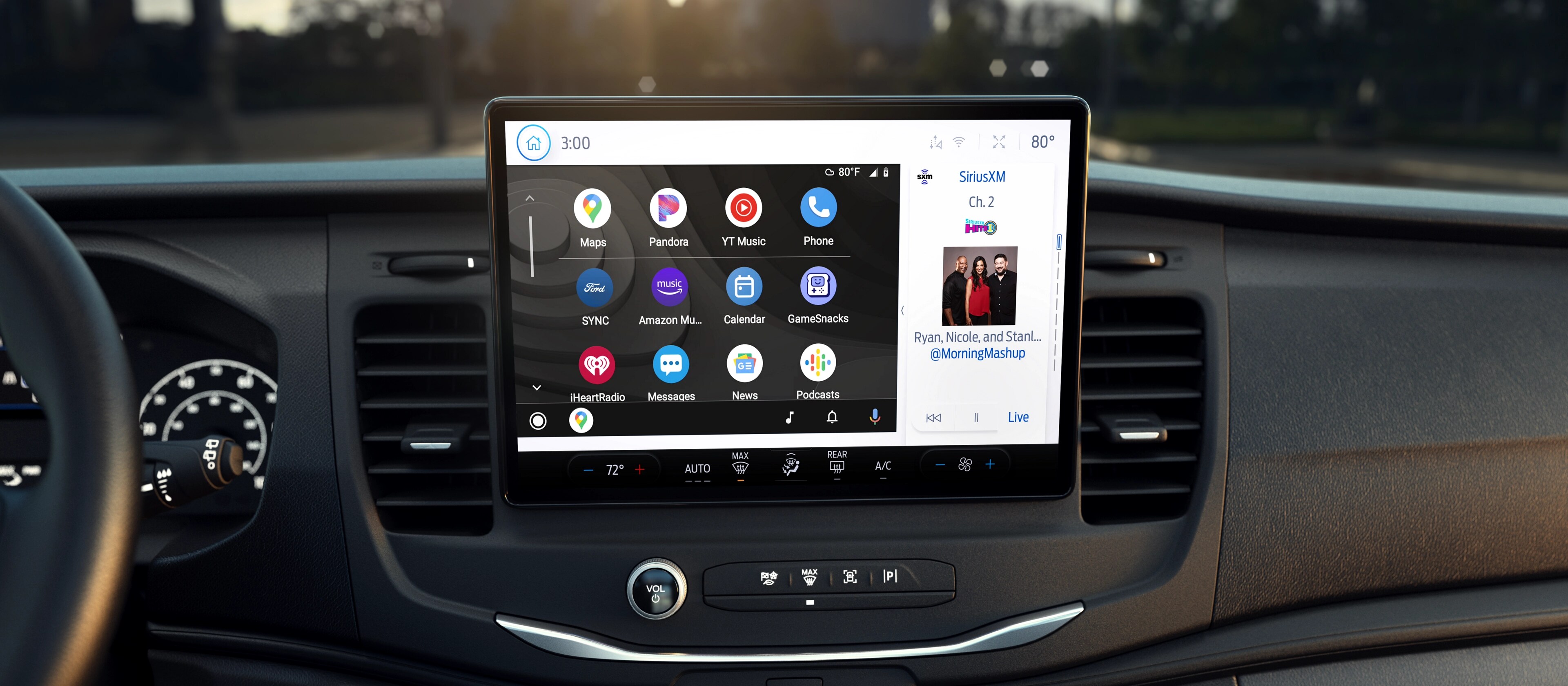 L’affichage de l’ordinateur intérieur d’un véhicule Ford E-Transit™ 2025