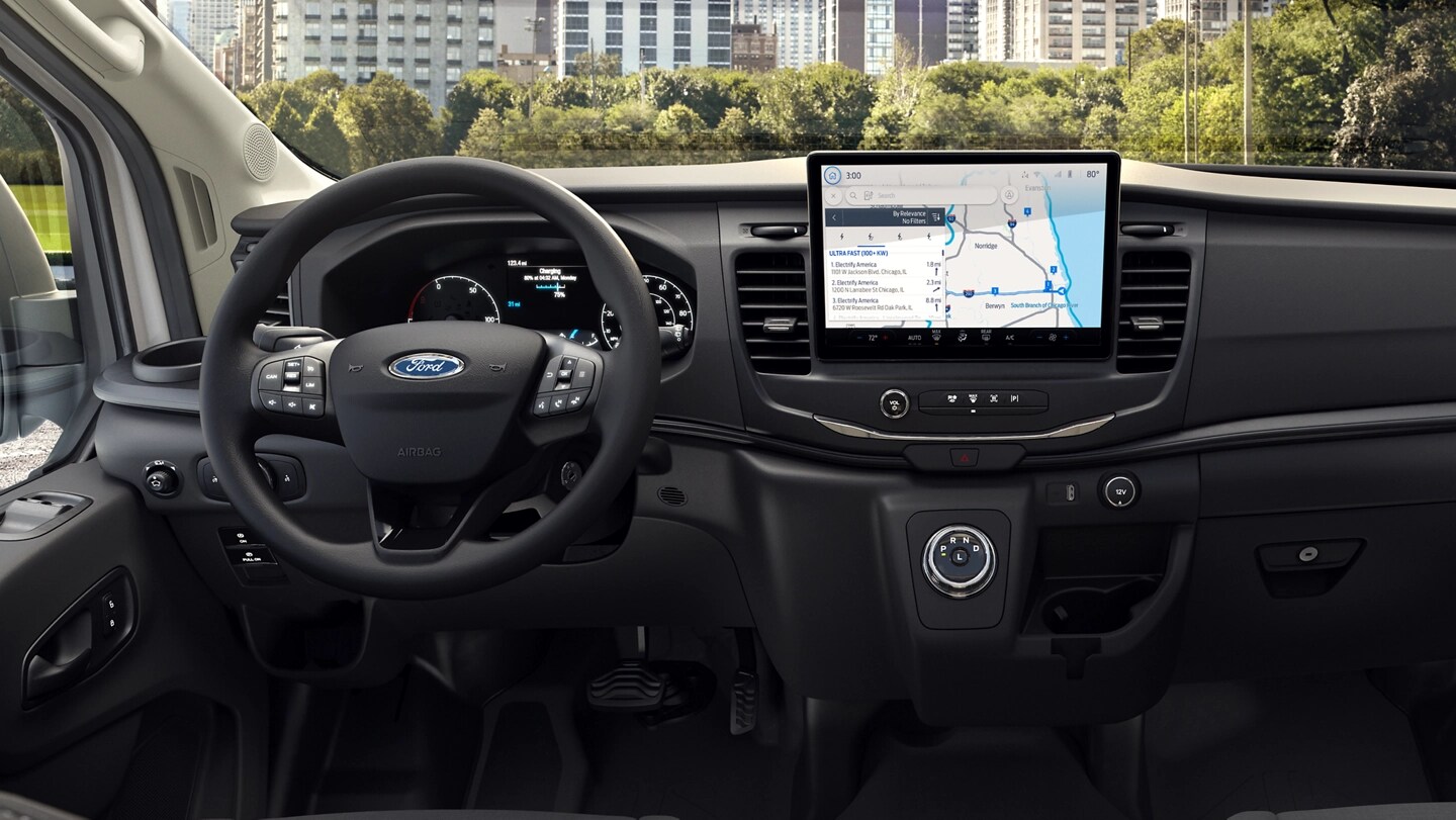 Sièges intérieurs d’un véhicule Ford E-Transit™ 2025