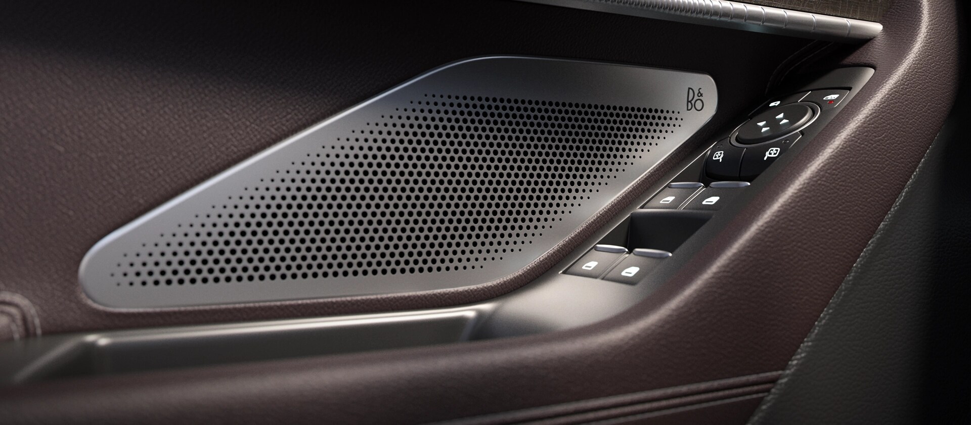 Habillage intérieur des portes et boutons en cuir du Ford Explorer® 2025