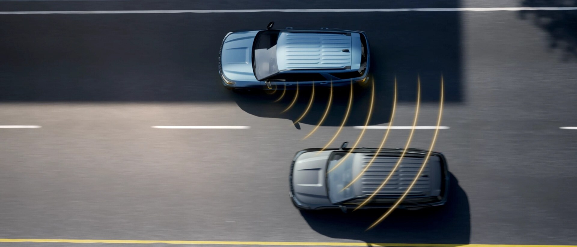 Dramatisation visuelle de la fonction de détection des angles morts