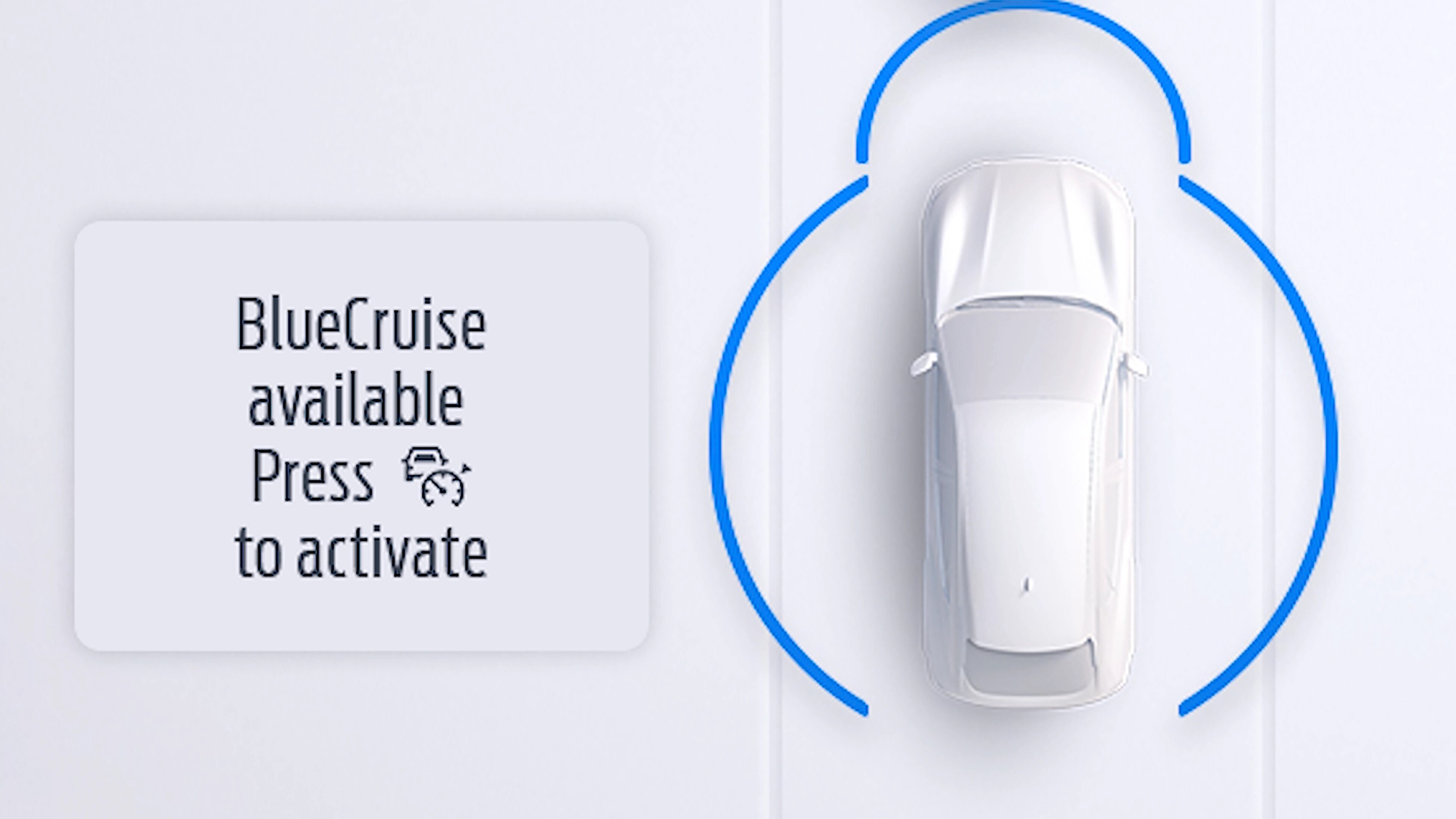 L'invite de l'écran BlueCruise en option