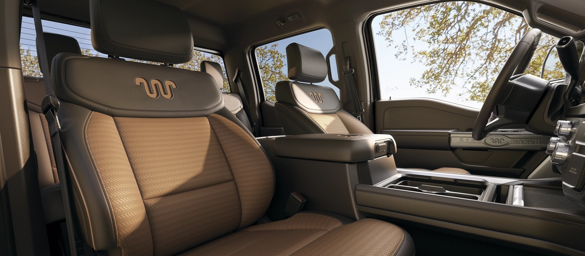 Intérieur du Ford Super Duty® F-250® King Ranch® 2026 en couleur Java