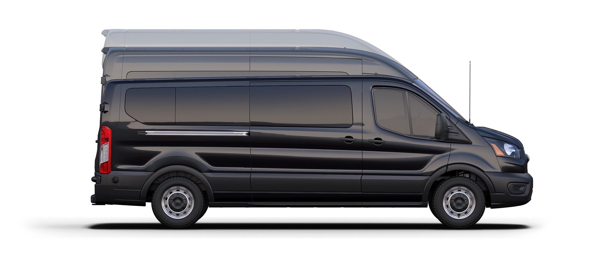 Illustration des 3 hauteurs d’une fourgonnette Ford Transit® 2025