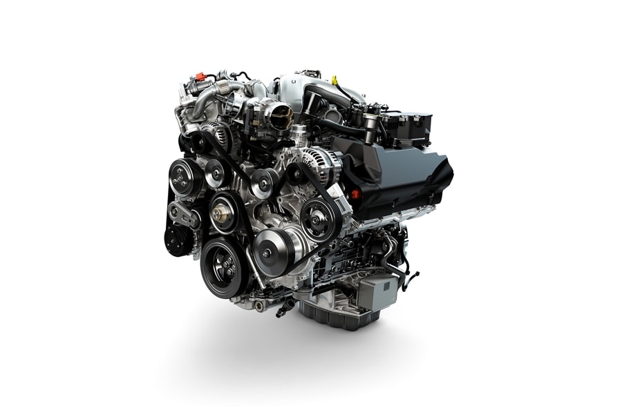 Un moteur Ford Super Duty® Power Stroke® V8 de 6,7 L turbo diesel 2025