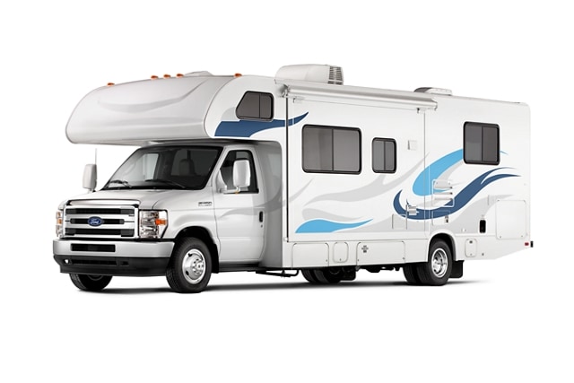 Fourgon tronqué Ford série E 2026 avec ensemble autocaravane de classe C