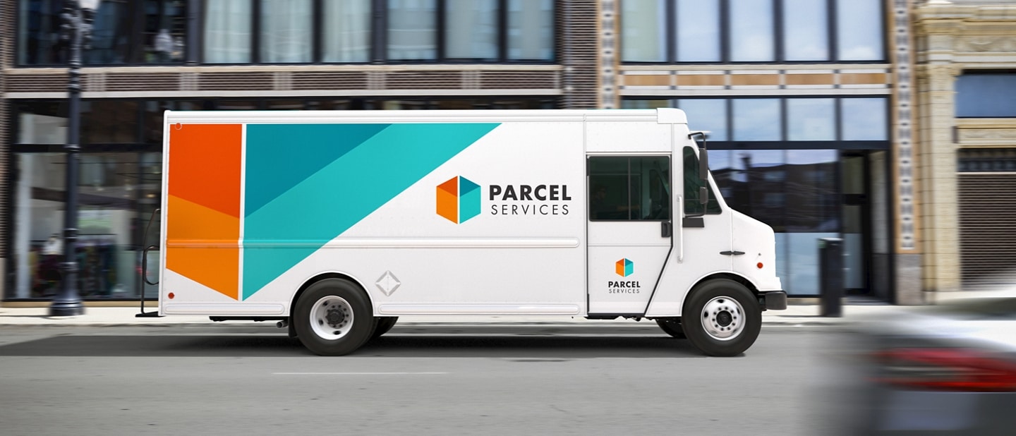 Ensemble de livraison de colis sur un châssis nu F-59 2025 pour véhicules commerciaux