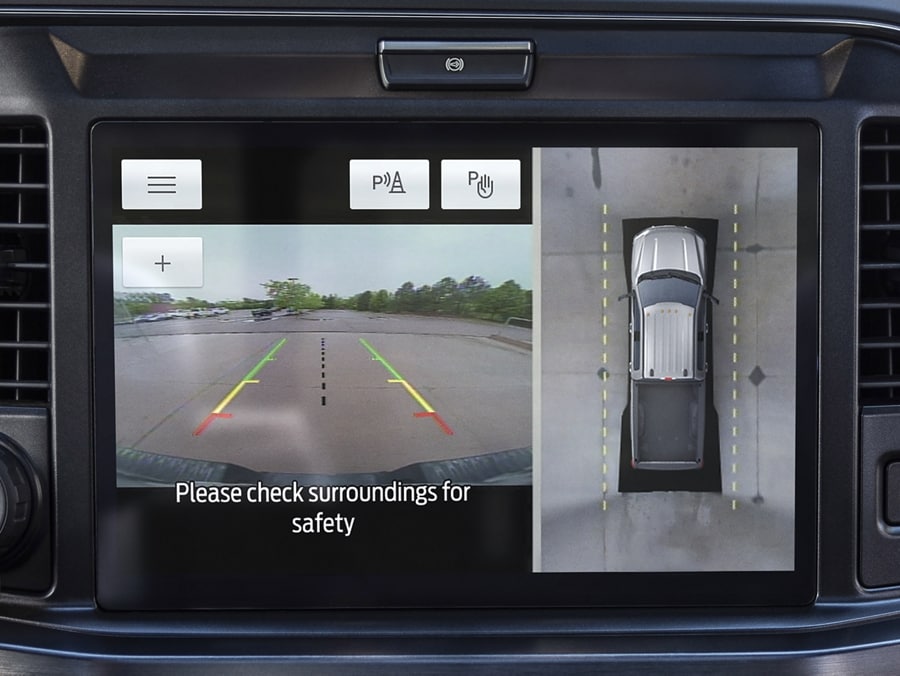 Gros plan montrant l’image de la caméra 360 degrés