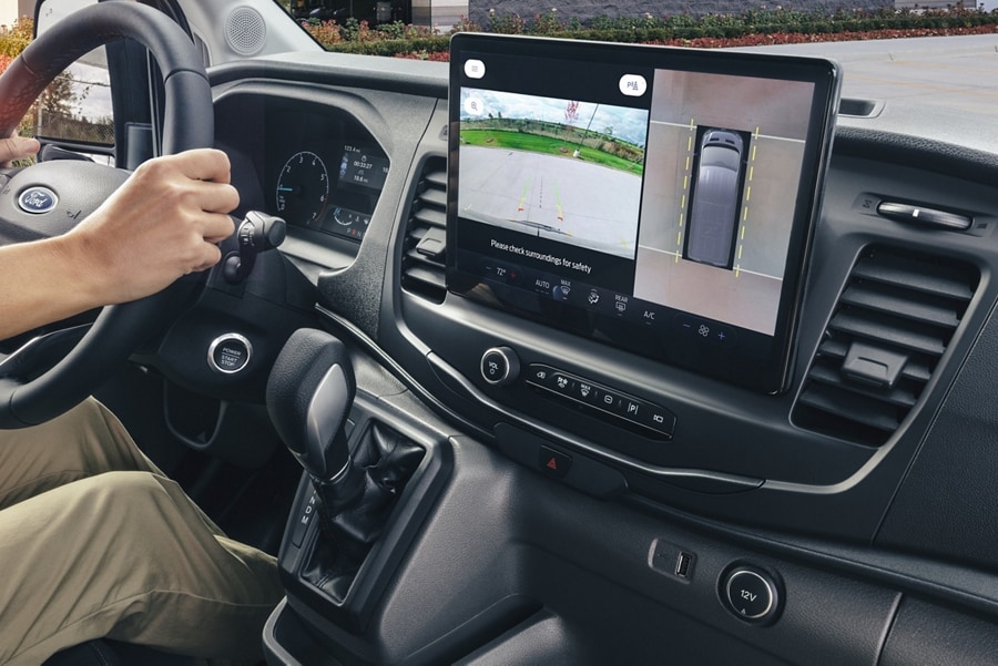 Gros plan du levier de vitesse droit